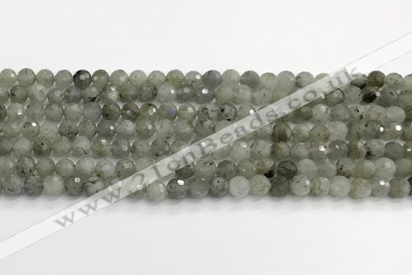 CLB1075 15.5 inches 6mm faceted round labradorite beads