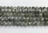 CLB1077 15.5 inches 10mm faceted round labradorite beads