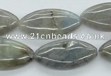 CLB110 15.5 inches 15*30mm marquise labradorite gemstone beads wholesale