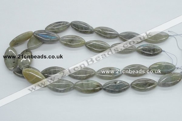 CLB110 15.5 inches 15*30mm marquise labradorite gemstone beads wholesale