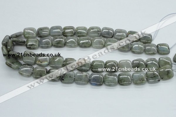 CLB116 15.5 inches 16*16mm square labradorite gemstone beads wholesale