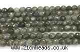 CLB1249 15 inches 6mm faceted round labradorite beads wholesale