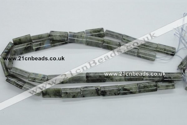 CLB125 15.5 inches 12*20mm flat column labradorite gemstone beads