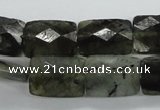 CLB126 15.5 inches 13*18mm faceted rectangle labradorite gemstone beads