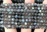 CLB1272 15 inches 5mm round labradorite gemstone beads wholesale