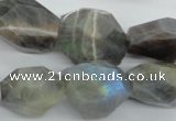 CLB128 15.5 inches labradorite nuggets faceted gemstone beads wholesale