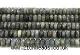 CLB1284 15.5 inches 6*12mm faceted rondelle labradorite beads