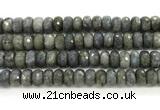 CLB1285 15.5 inches 8*14mm faceted rondelle labradorite beads
