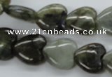 CLB130 15.5 inches 14*14mm heart labradorite gemstone beads wholesale