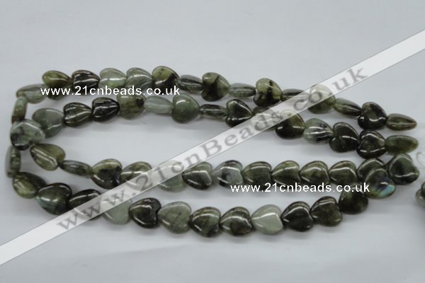 CLB130 15.5 inches 14*14mm heart labradorite gemstone beads wholesale