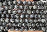 CLB1302 15 inches 8mm faceted round black labradorite beads wholesale