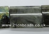 CLB134 15.5 inches 30*40mm flat tube labradorite gemstone beads