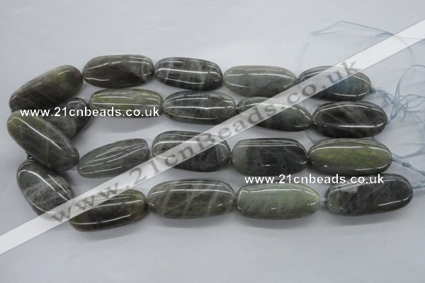 CLB136 15.5 inches 20*40mm oval labradorite gemstone beads