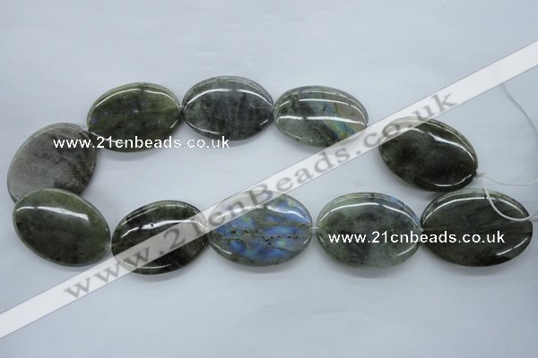 CLB137 15.5 inches 30*40mm oval labradorite gemstone beads