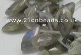 CLB15 16 inches 10*18mm faceted marquise labradorite gemstone beads