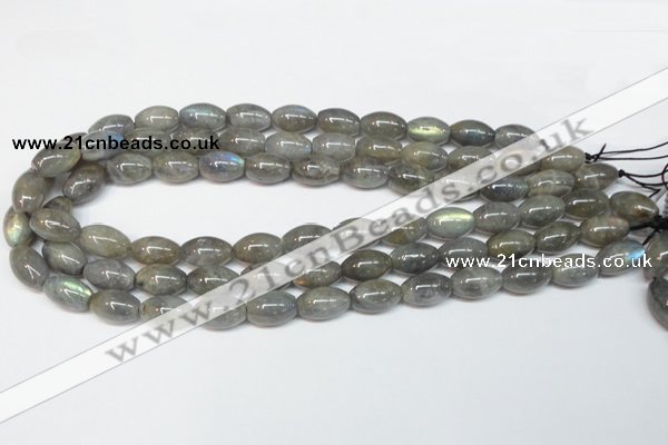 CLB150 15.5 inches 8*12mm rice labradorite gemstone beads