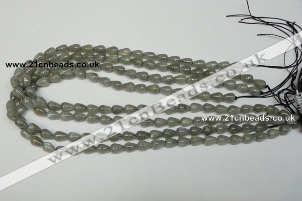 CLB152 15.5 inches 7*9mm teardrop labradorite gemstone beads