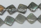 CLB153 15.5 inches 10*10mm diamond labradorite gemstone beads