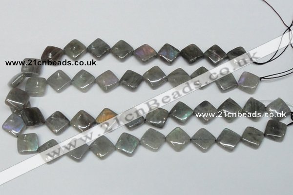 CLB154 15.5 inches 12*12mm diamond labradorite gemstone beads