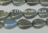 CLB158 15.5 inches 12*16mm flat teardrop labradorite gemstone beads