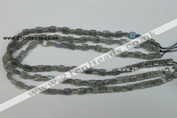 CLB161 15.5 inches 8*8mm square labradorite gemstone beads