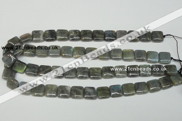 CLB164 15.5 inches 14*14mm square labradorite gemstone beads