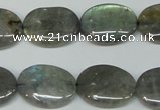 CLB175 15.5 inches 15*20mm oval labradorite gemstone beads