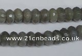 CLB180 15.5 inches 6*10mm faceted rondelle labradorite beads