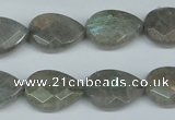 CLB185 15.5 inches 13*18mm faceted flat teardrop labradorite beads