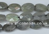 CLB187 15.5 inches 10*14mm faceted oval labradorite beads