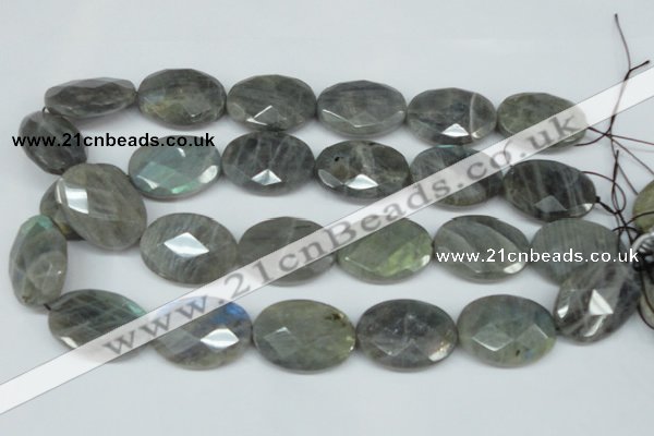 CLB189 15.5 inches 22*30mm faceted oval labradorite beads