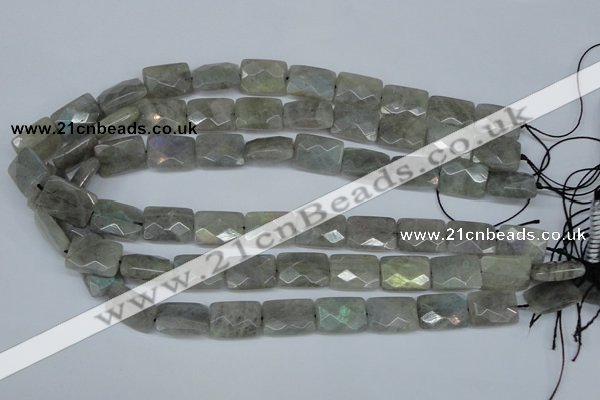 CLB197 15.5 inches 13*18mm faceted rectangle labradorite beads