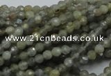 CLB20 15.5 inches 4mm faceted round labradorite gemstone beads