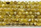 CLB2012 15 inches 10mm round yellow lepidolite gemstone beads