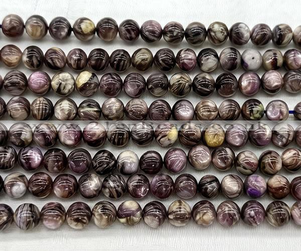 CLB2026 15 inches 8mm round natural lepidolite gemstone beads