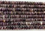 CLB2030 15 inches 5*8mm rondelle natural lepidolite gemstone beads