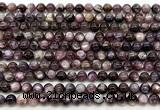 CLB2035 15 inches 7mm round natural lepidolite gemstone beads