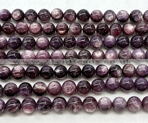 CLB2043 15 inches 11mm round natural lepidolite gemstone beads