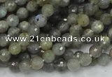 CLB21 15.5 inches 6mm faceted round labradorite gemstone beads