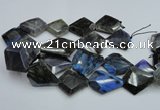 CLB219 15.5 inches 30*35mm - 40*45mm faceted freeform labradorite beads