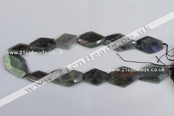 CLB220 15.5 inches 18*25mm - 25*35mm freeform labradorite beads