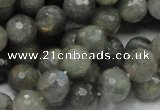 CLB23 15.5 inches 10mm faceted round labradorite gemstone beads