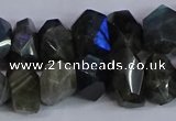 CLB232 15.5 inches 10*14mm - 13*18mm faceted nuggets labradorite beads