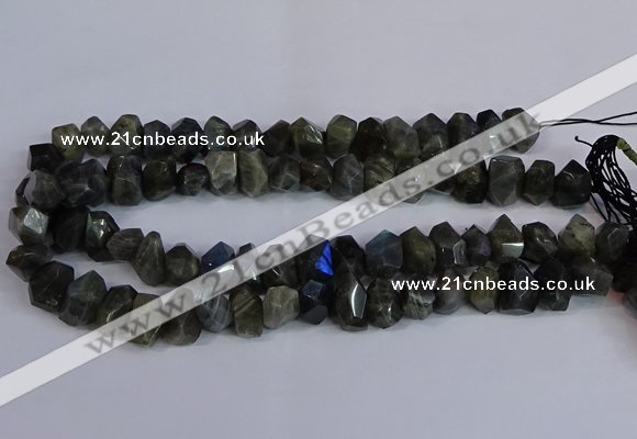 CLB232 15.5 inches 10*14mm - 13*18mm faceted nuggets labradorite beads