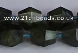 CLB233 15.5 inches 13*15mm - 15*17mm faceted nuggets labradorite beads