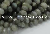 CLB29 15.5 inches 5*8mm faceted rondelle labradorite gemstone beads