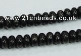 CLB301 15.5 inches 5*8mm rondelle black labradorite gemstone beads