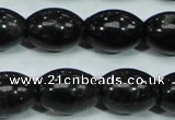 CLB304 15.5 inches 13*18mm rice black labradorite gemstone beads