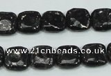 CLB306 15.5 inches 12*12mm square black labradorite gemstone beads