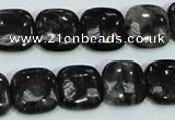 CLB307 15.5 inches 14*14mm square black labradorite gemstone beads